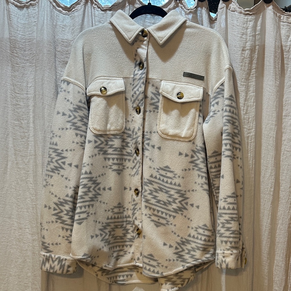 Simply Southern Cream Fleece Jacket